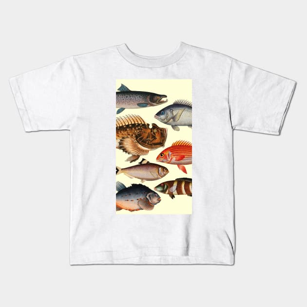 My Lucky Fishing Costume - Freshwater Fish Bass Kids T-Shirt by PinkyTree